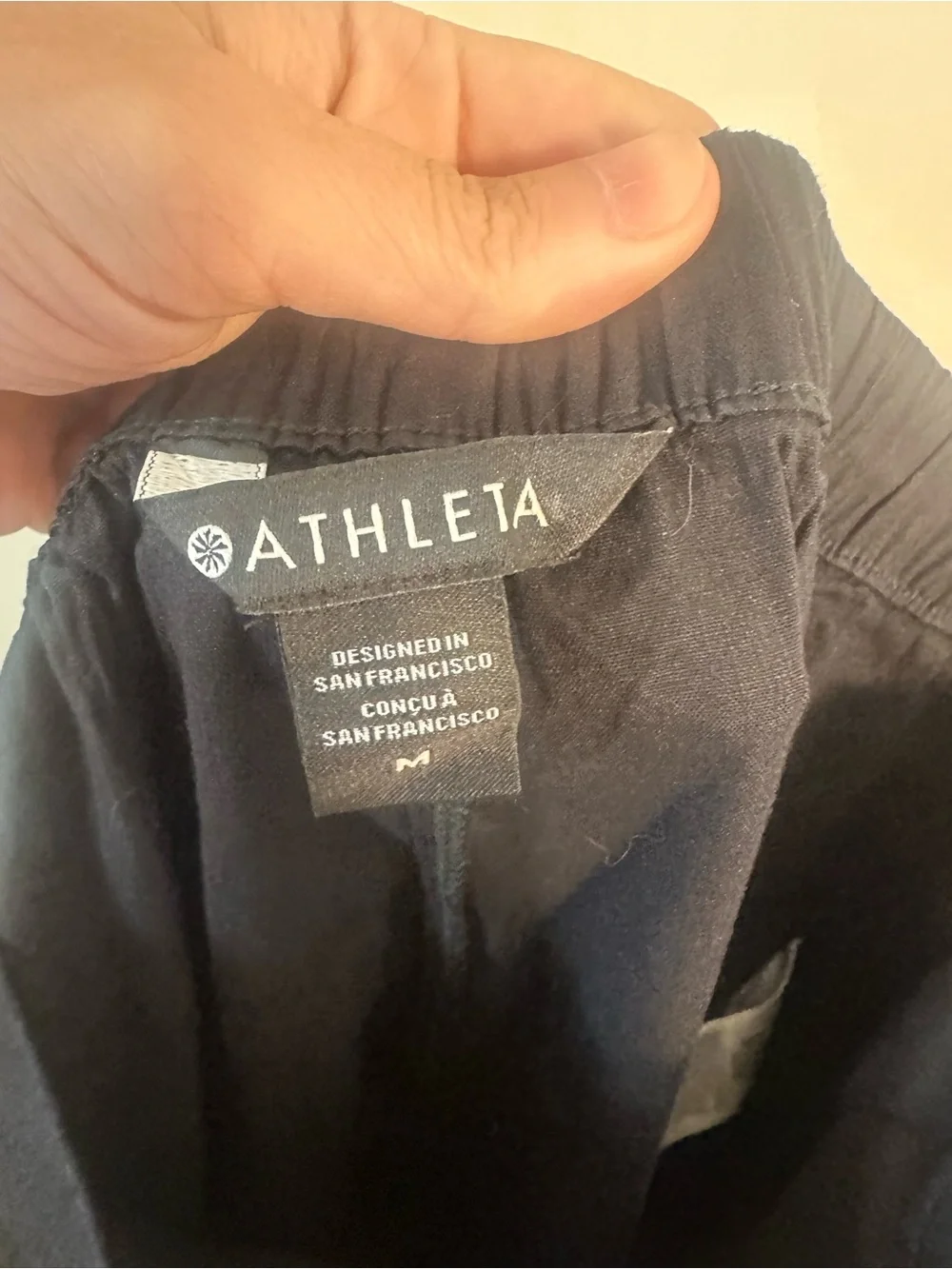 NEW NWT! ATHLETA PARADISE STRAIGHT LEG CARGO PANTS STRETCH LINEN sz M